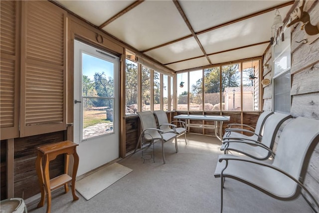 view of sunroom / solarium