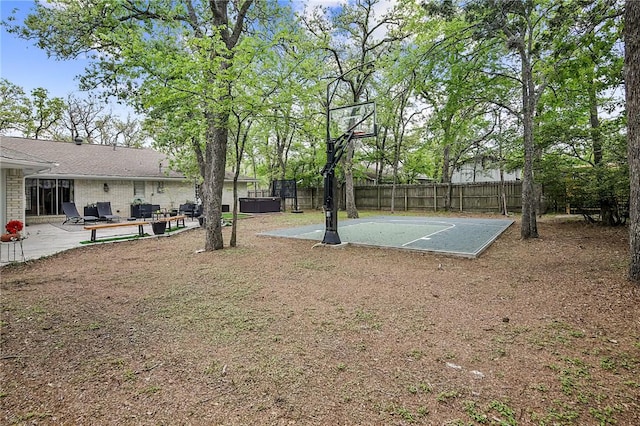 view of basketball court