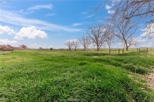 view of yard featuring a rural view