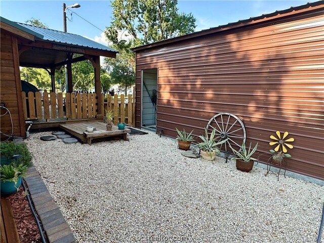 view of yard with a patio