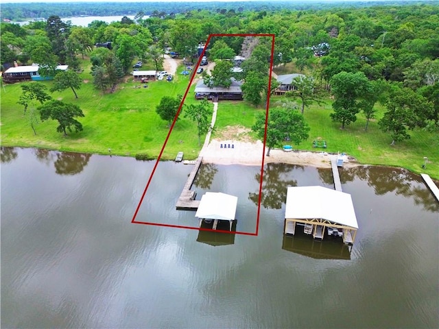 9462 Riley Green Rd, Franklin, TX 77856 - view of property location with a large body of water, property boundaries highlighted, and a forest