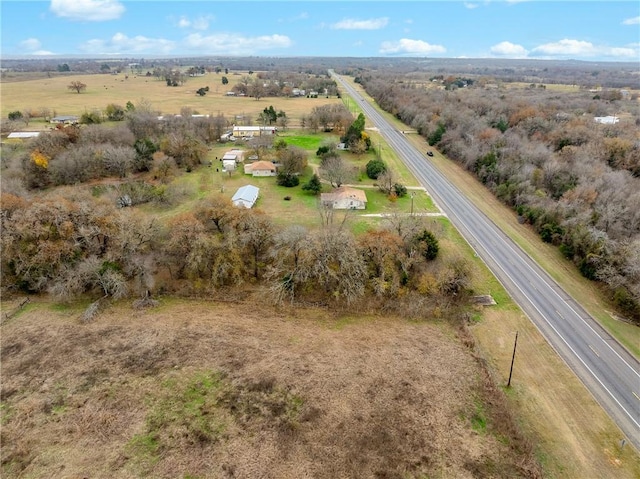 bird's eye view featuring a rural view