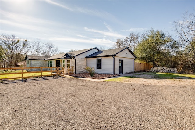 view of ranch-style house