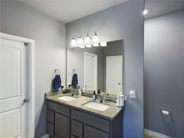 bathroom featuring vanity