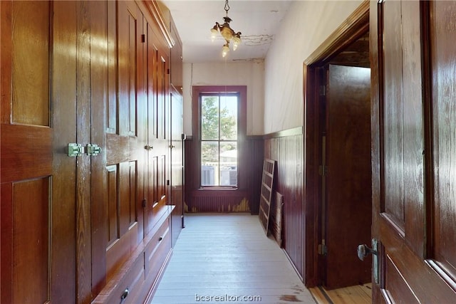 mudroom with light wood-type flooring