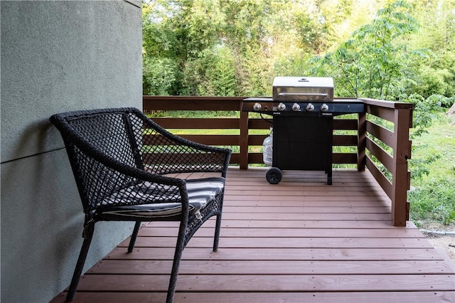 deck with grilling area