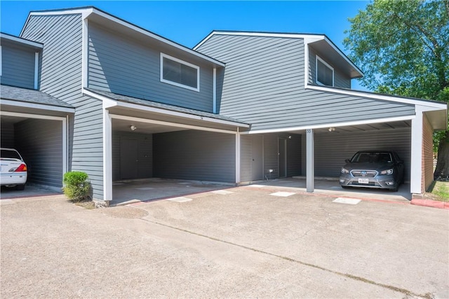 1501 Stallings Dr Unit 54, College Station, TX 77840 - exterior space with driveway and a carport