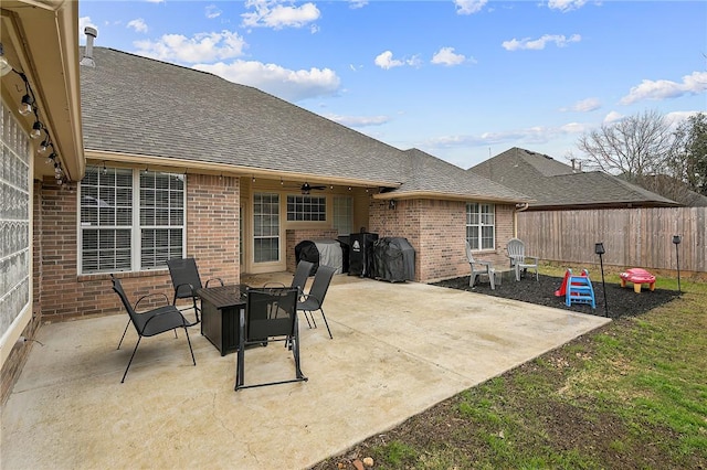 view of patio / terrace featuring grilling area