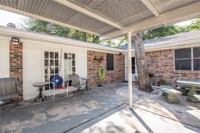 885 7th St, Somerville, TX 77879 - view of patio with french doors