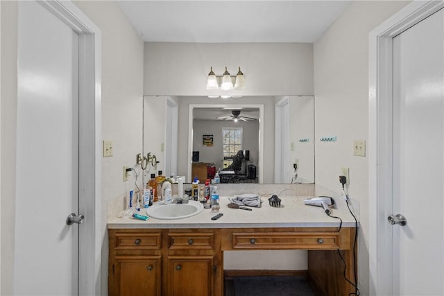 bathroom with vanity