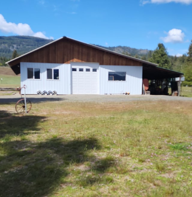 garage with a detached garage