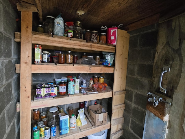 view of pantry