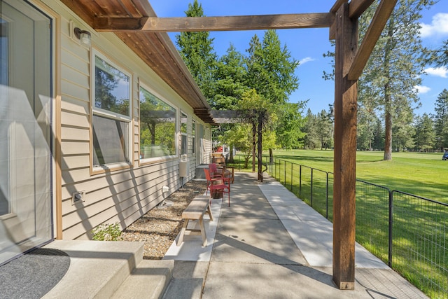 325 Hogans Way, Chewelah, WA 99109 - view of patio / terrace featuring view of scattered trees