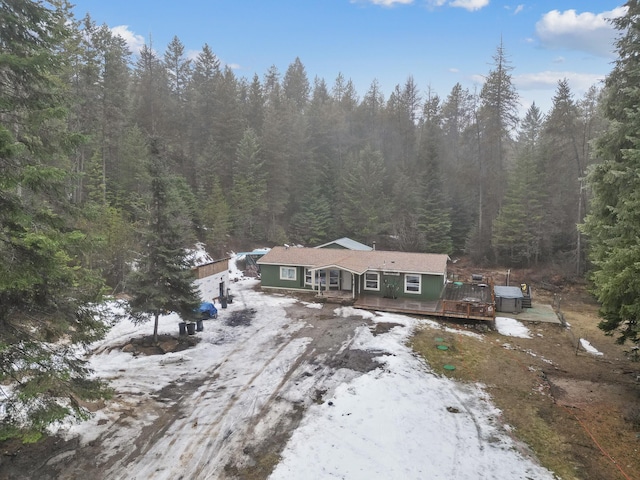 4087 Hesseltine Rd, Valley, WA 99181 - drone / aerial view with a view of trees