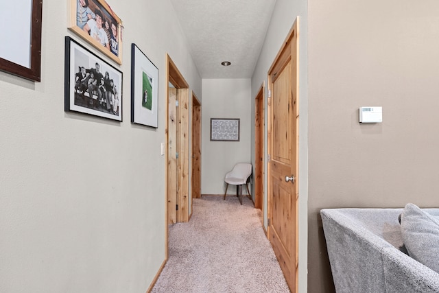 1157 Orin-Rice Rd, Colville, WA 99114 - hallway with light carpet and a textured ceiling