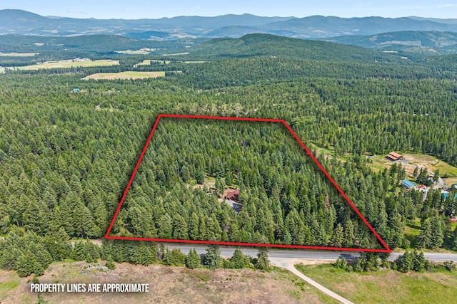 1157 Orin-Rice Rd, Colville, WA 99114 - aerial view of property and surrounding area featuring property parcel outlined