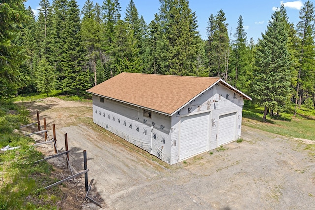 1157 Orin-Rice Rd, Colville, WA 99114 - detached garage featuring a view of trees