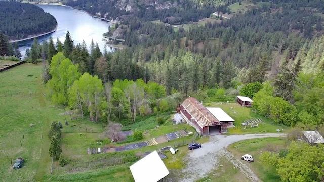 3164 Denney Ranch Way, Kettle Falls, WA 99141 - bird's eye view of a forest and a large body of water