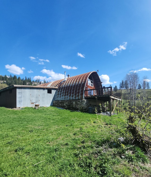3164 Denney Ranch Way, Kettle Falls, WA 99141 - view of green lawn with an outbuilding