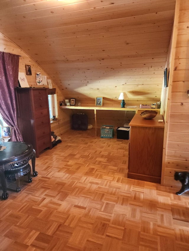 3164 Denney Ranch Way, Kettle Falls, WA 99141 - home office with wooden walls and vaulted ceiling