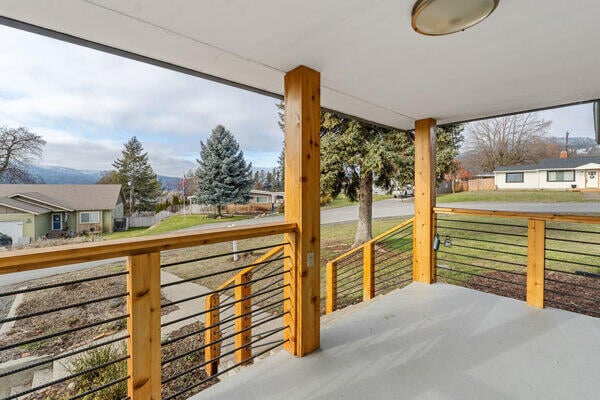 view of patio featuring covered porch