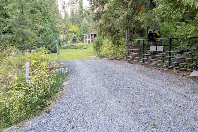 view of road