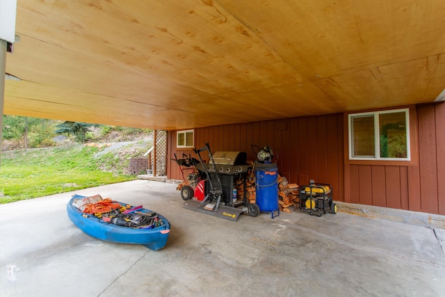 view of patio / terrace featuring grilling area