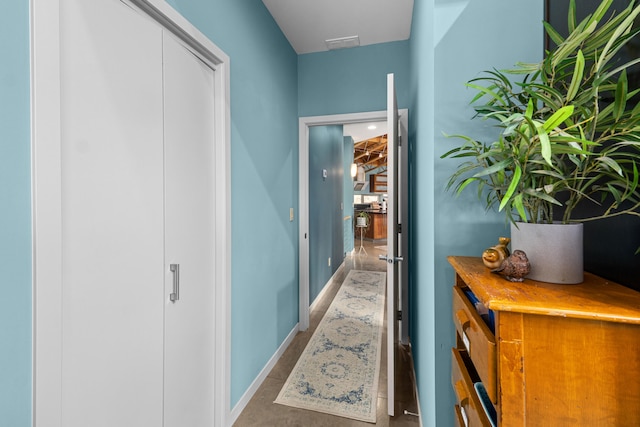 corridor with visible vents