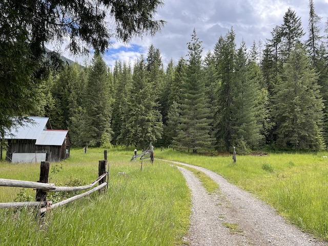 3901 Cedar Creek Rd, Colville, WA 99114 - view of dirt / gravel road with a forest view