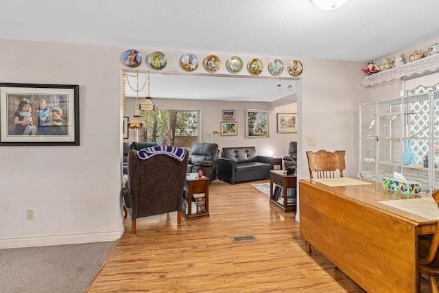 interior space featuring light hardwood / wood-style flooring