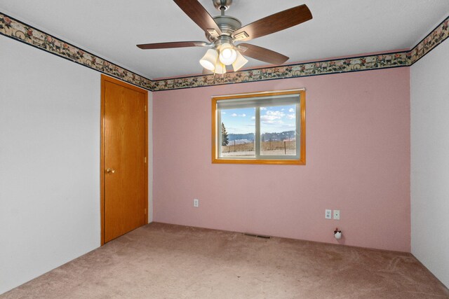 2829 Cottonwood Creek Rd, Chewelah, WA 99109 - carpeted spare room featuring a ceiling fan