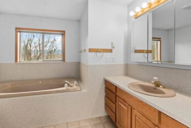 2829 Cottonwood Creek Rd, Chewelah, WA 99109 - full bathroom featuring vanity and a garden tub