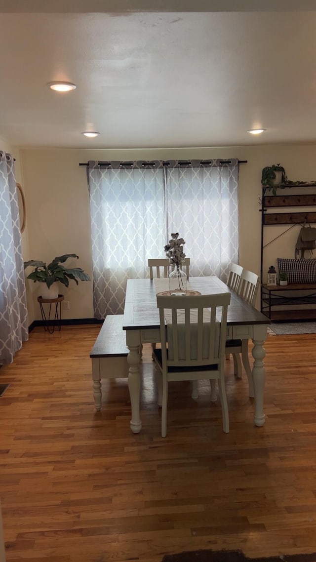 980 N Elm St, Colville, WA 99114 - dining room featuring wood finished floors and recessed lighting