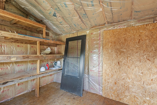 view of storage room