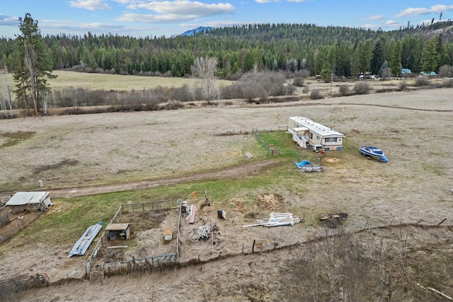 3032 Wrights Valley Rd, Chewelah, WA 99109 - drone / aerial view featuring a rural view and a forest view