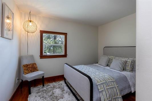 3439 Northport Flat Creek Rd Unit B, Kettle Falls, WA 99141 - bedroom with wood finished floors