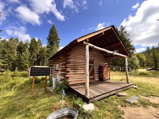 177 First Creek Rd, Curlew, WA 99118 - view of outdoor structure with solar panels