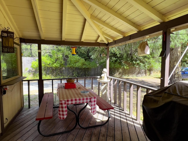 1873 Greenhouse Rd, Ione, WA 99139 - wooden terrace with grilling area