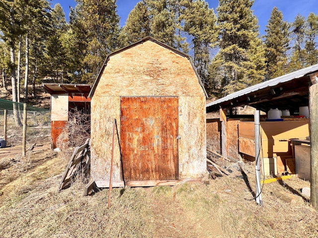 view of outdoor structure