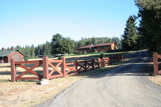 view of road