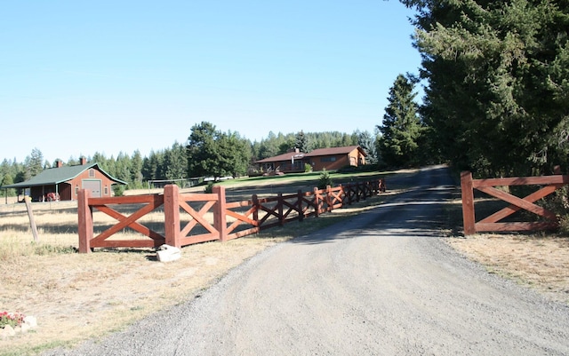 view of road featuring driveway