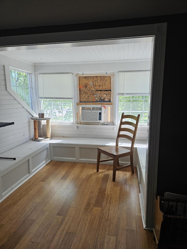 453 E Astor Ave, Colville, WA 99114 - dining space with cooling unit and wood finished floors