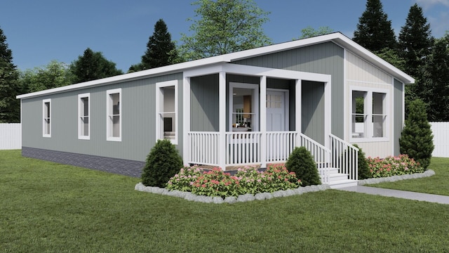 1388 Ponderosa Way, Kettle Falls, WA 99141 - view of front of property with a front yard and covered porch