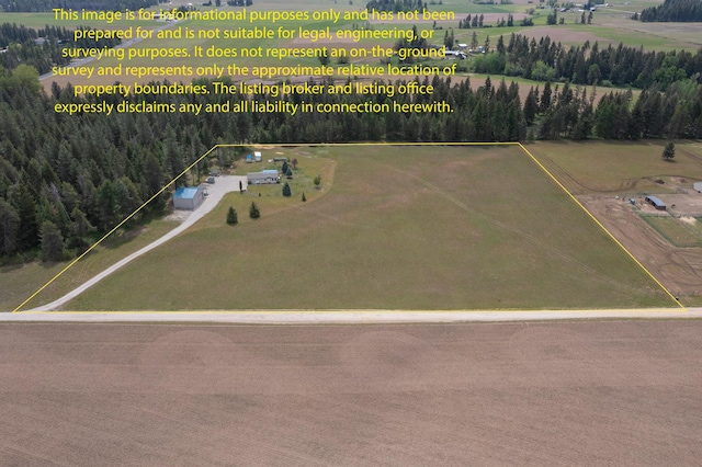 40009 N Sherman Rd, Deer Park, WA 99006 - aerial view of property's location with property parcel outlined