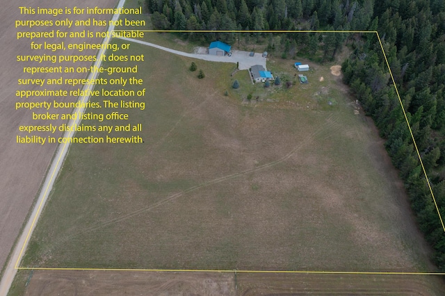 40009 N Sherman Rd, Deer Park, WA 99006 - aerial overview of property's location featuring property boundaries highlighted