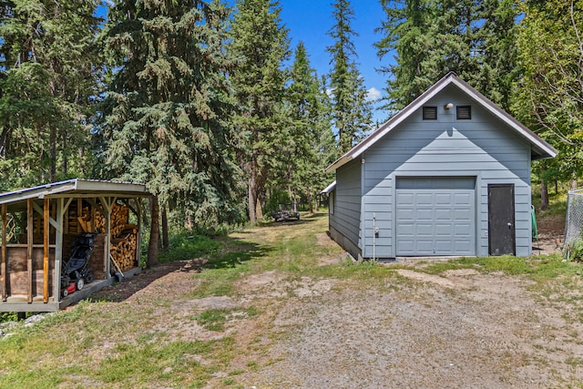 2184 Clugston Onion Creek Rd, Colville, WA 99114 - detached garage featuring dirt driveway