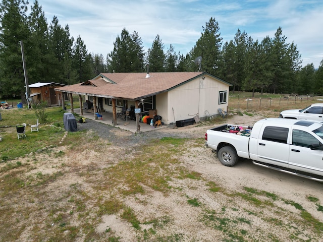 exterior space featuring a porch