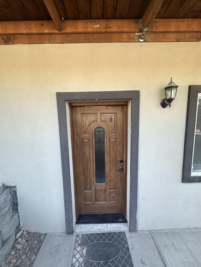 360 E 7th Ave, Colville, WA 99114 - view of exterior entry featuring stucco siding