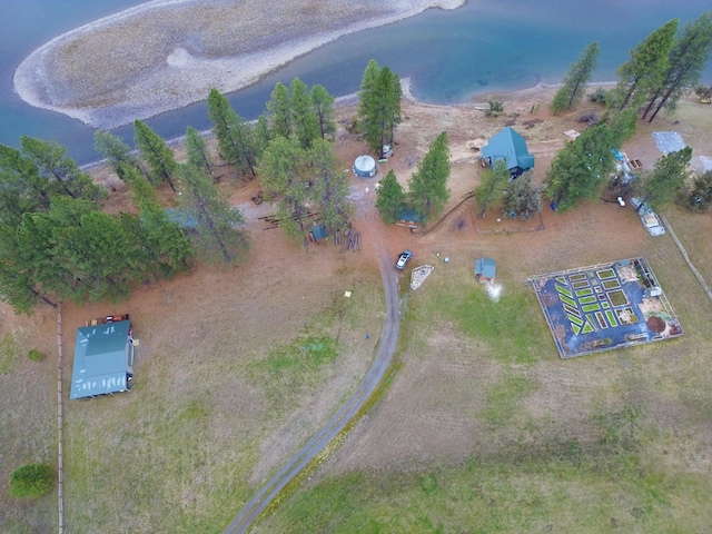 4070 Northport Flat Creek Rd, Northport, WA 99157 - birds eye view of property featuring a water view