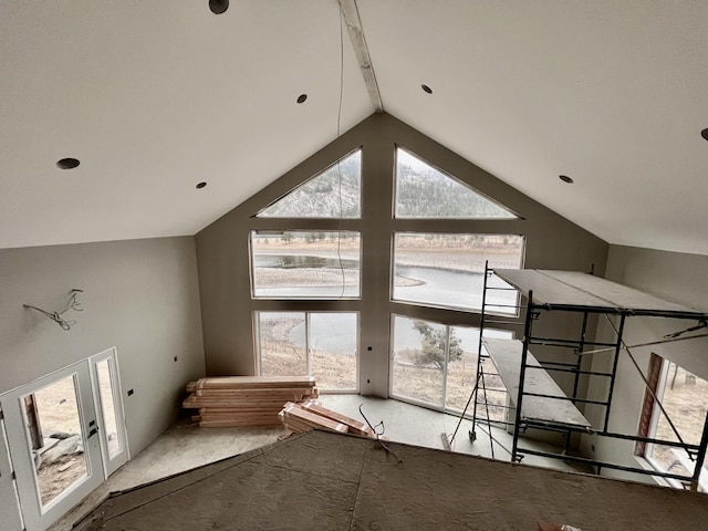 4070 Northport Flat Creek Rd, Northport, WA 99157 - bonus room featuring high vaulted ceiling and a wealth of natural light